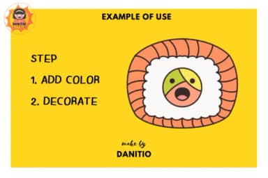 Sushi Kawaii by danita.kukkai — Dingbats Font — thumbnail 3