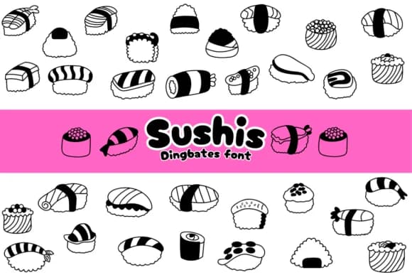 Sushis by Chonada — Dingbats Font