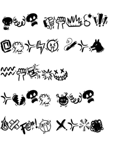 Swear Word by onoborgol — Dingbats Font — thumbnail 7