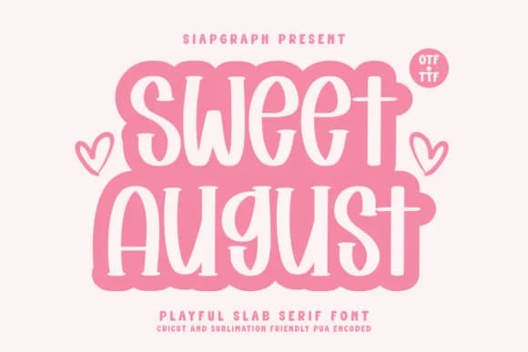 Sweet August by SiapGraph — Slab Serif Font