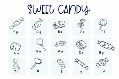 Sweet Candy by Sirinart — Dingbats Font — thumbnail 3