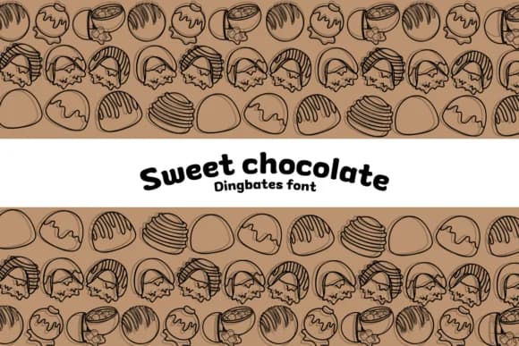 Sweet Chocolate by Chonada — Dingbats Font