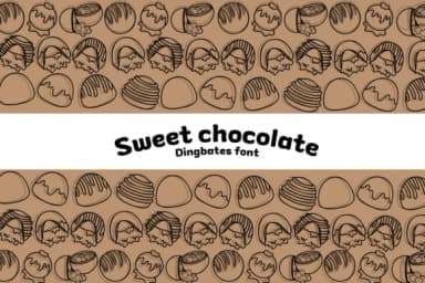 Sweet Chocolate by Chonada — Dingbats Font — thumbnail 1