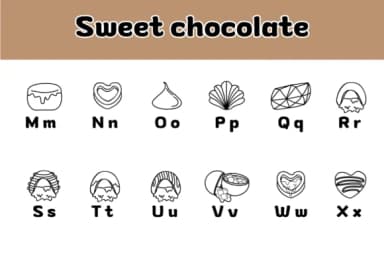 Sweet Chocolate by Chonada — Dingbats Font — thumbnail 3