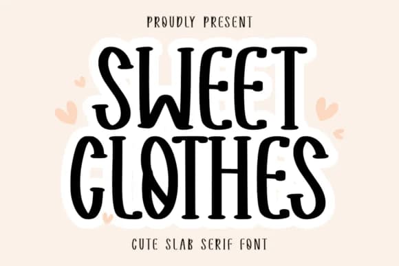 Sweet Clothes by CraftedType Studio — Slab Serif Font