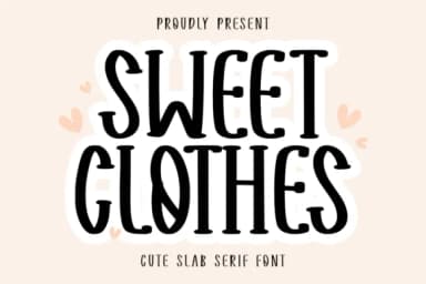 Sweet Clothes by CraftedType Studio — Slab Serif Font — thumbnail 1
