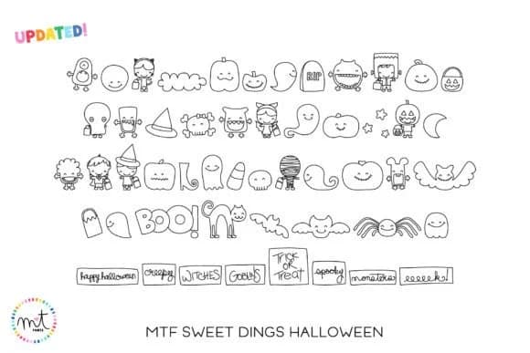 Sweet Dings Halloween by Miss Tiina — Dingbats Font