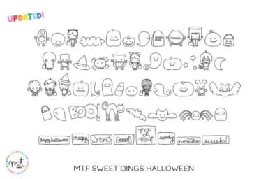 Sweet Dings Halloween by Miss Tiina — Dingbats Font — thumbnail 1
