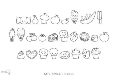 Sweet Dings by Miss Tiina — Dingbats Font — thumbnail 1