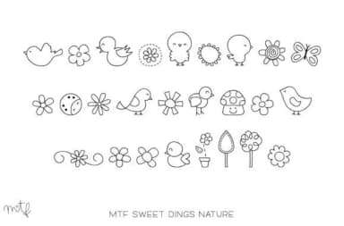 Sweet Dings by Miss Tiina — Dingbats Font — thumbnail 3