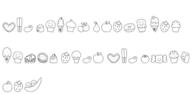 Sweet Dings by Miss Tiina — Dingbats Font — thumbnail 6