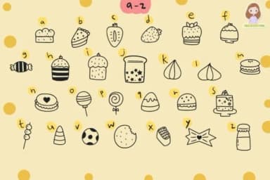 Sweet Food by Foam-Design Store — Dingbats Font — thumbnail 3