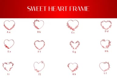 Sweet Heart Frame by Heartcraft Atelier — Dingbats Font — thumbnail 2