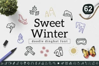 Sweet Winter by YandiDesigns — Dingbats Font — thumbnail 1