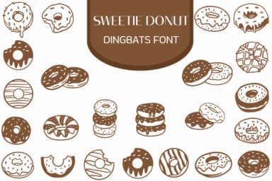 Sweetie Donut by Heartcraft Atelier — Dingbats Font — thumbnail 1
