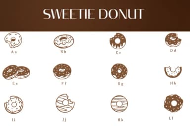 Sweetie Donut by Heartcraft Atelier — Dingbats Font — thumbnail 2