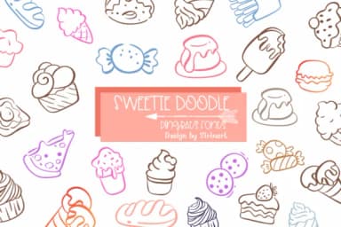 Sweetie Doodle by Sirinart — Dingbats Font — thumbnail 1