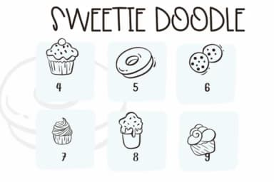 Sweetie Doodle by Sirinart — Dingbats Font — thumbnail 4