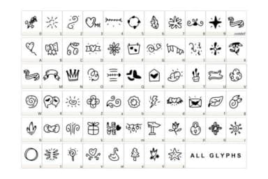 Sweetly by YandiDesigns — Dingbats Font — thumbnail 2