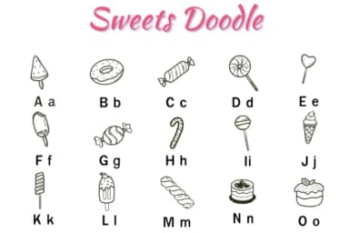 Sweets Doodle by Nun Sukhwan — Dingbats Font — thumbnail 2