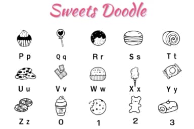 Sweets Doodle by Nun Sukhwan — Dingbats Font — thumbnail 3
