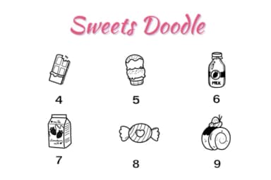 Sweets Doodle by Nun Sukhwan — Dingbats Font — thumbnail 4