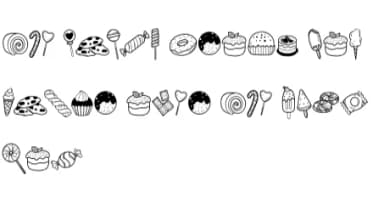 Sweets Doodle by Nun Sukhwan — Dingbats Font — thumbnail 8