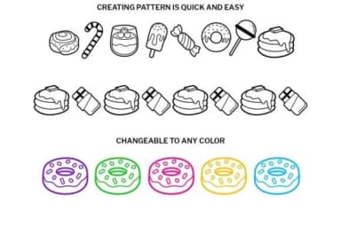 Sweets Doodle by digitalplannerland — Dingbats Font — thumbnail 3