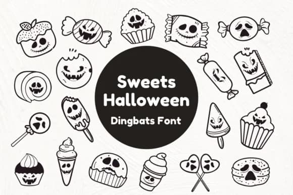 Sweets Halloween by Nun Sukhwan — Dingbats Font