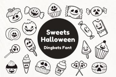 Sweets Halloween by Nun Sukhwan — Dingbats Font — thumbnail 1