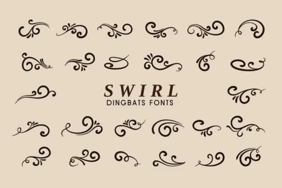 Swirl by Eystore — Dingbats Font