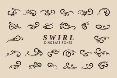 Swirl by Eystore — Dingbats Font — thumbnail 1