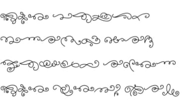 Swirl Borders by Chonada — Dingbats Font — thumbnail 8