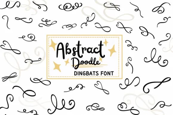 Swirl Flourishes by PraewDesigns — Dingbats Font