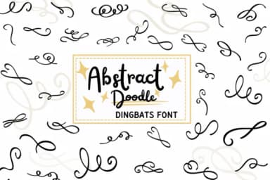 Swirl Flourishes by PraewDesigns — Dingbats Font — thumbnail 1