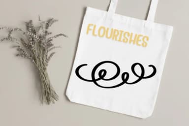 Swirl Flourishes by PraewDesigns — Dingbats Font — thumbnail 5