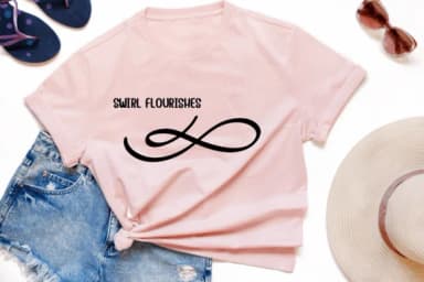 Swirl Flourishes by PraewDesigns — Dingbats Font — thumbnail 7