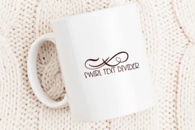 Swirl Text Divider by Sirinart — Dingbats Font — thumbnail 5