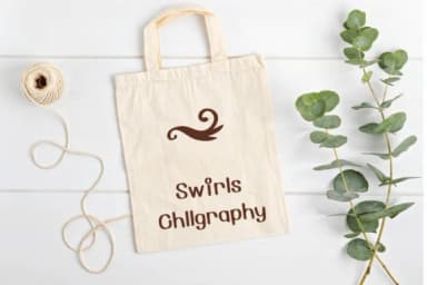 Swirls Chllgraphy by Ketsarin — Dingbats Font — thumbnail 5