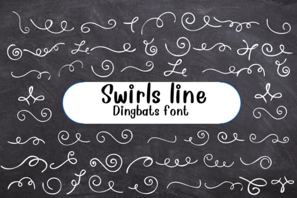 Swirls Line by Nongyao — Dingbats Font
