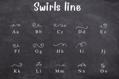 Swirls Line by Nongyao — Dingbats Font — thumbnail 2