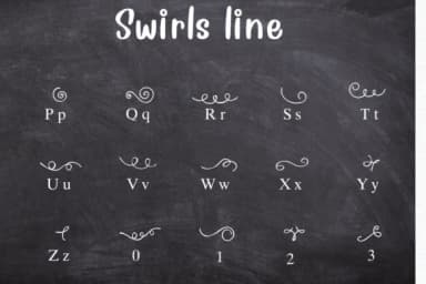 Swirls Line by Nongyao — Dingbats Font — thumbnail 3