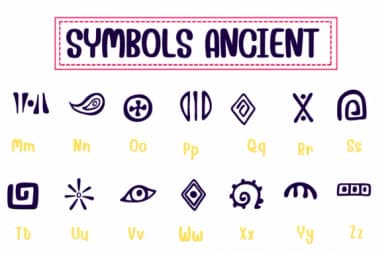 Symbols Ancient by PraewDesigns — Dingbats Font — thumbnail 3