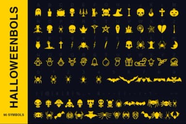 Symbols Collection by pixaroma — Dingbats Font — thumbnail 3