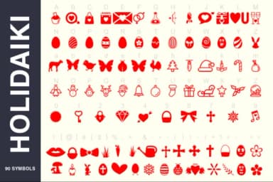 Symbols Collection by pixaroma — Dingbats Font — thumbnail 5