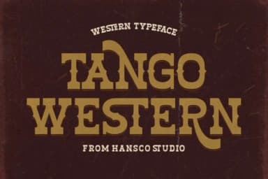 Tango Western by BK Creative Designs — Slab Serif Font — thumbnail 1