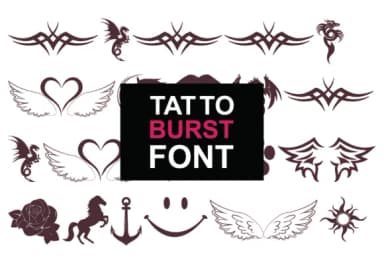 Tatto Burst by GraphicsNinja — Dingbats Font — thumbnail 1