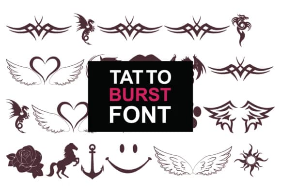 Tatto Burst by GraphicsNinja — Dingbats Font