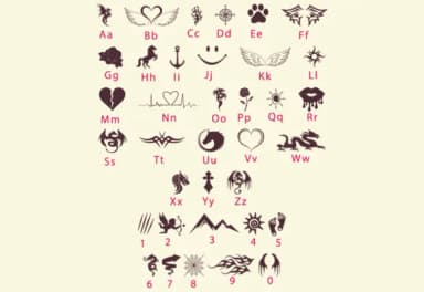 Tatto Burst by GraphicsNinja — Dingbats Font — thumbnail 2