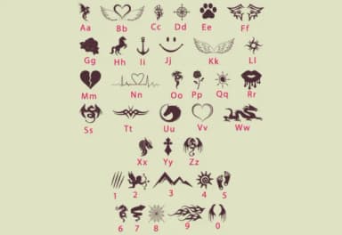 Tatto Burst by GraphicsNinja — Dingbats Font — thumbnail 4